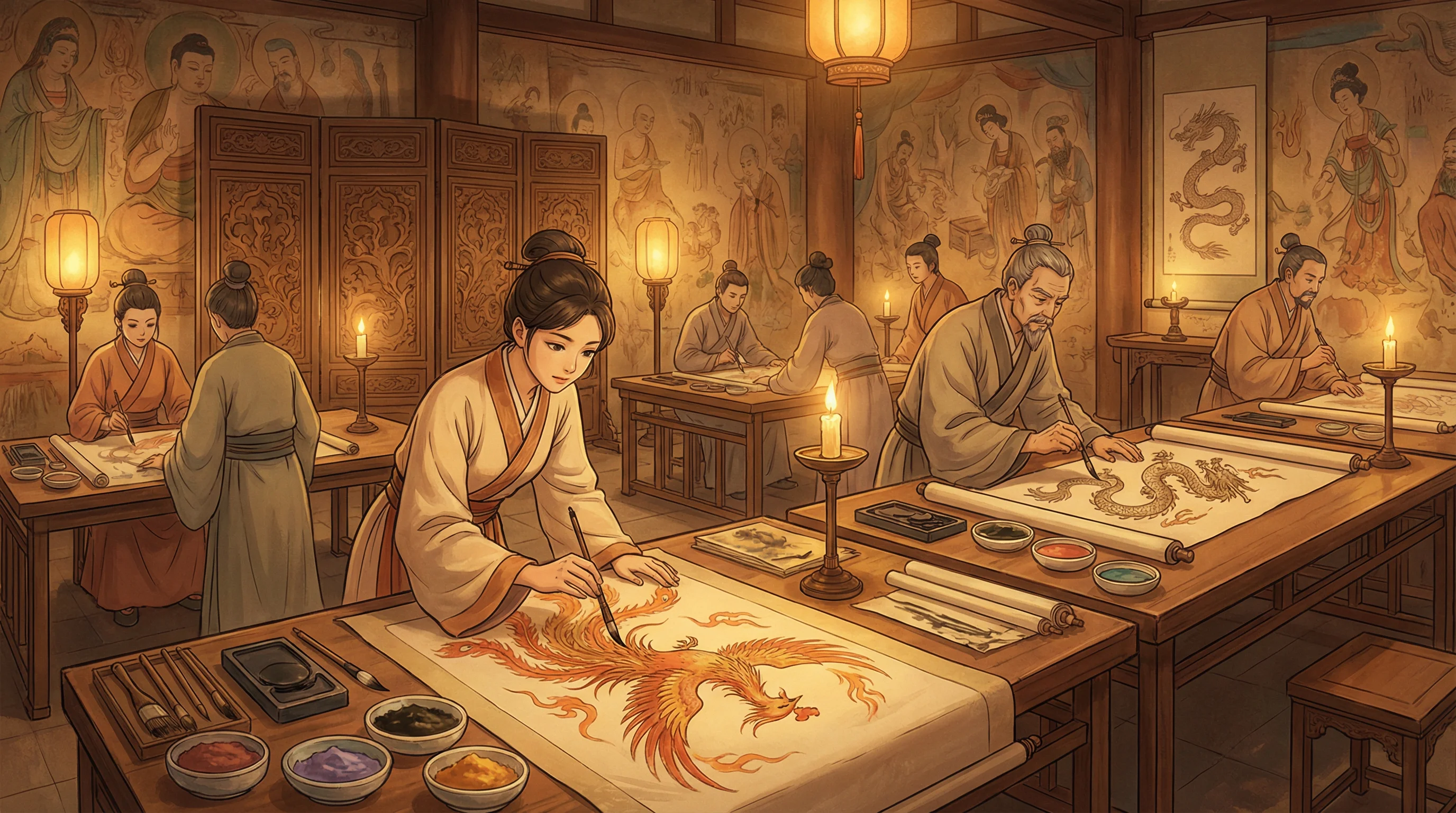画师入驻 - 双飞燕 国风动漫画师